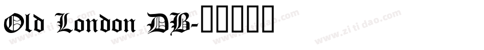 Old London DB字体转换